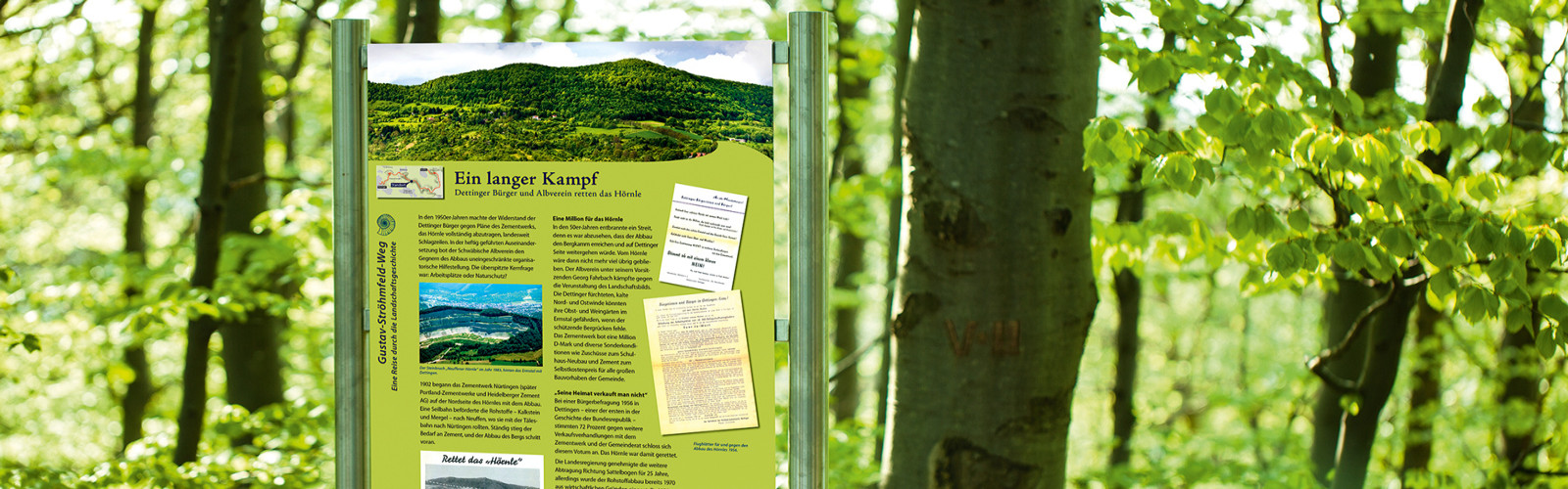 Erinnerung auf dem Hörnle an den Kampf um den Berg